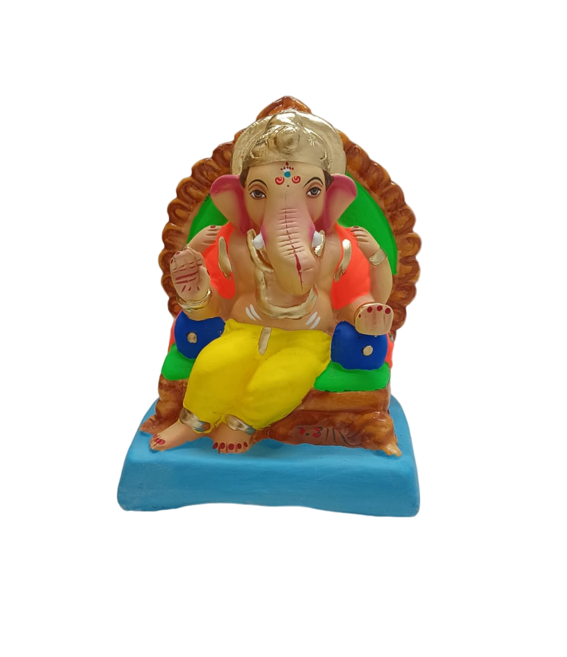 Ganesh Idol Eco - Friendly 8 Inch