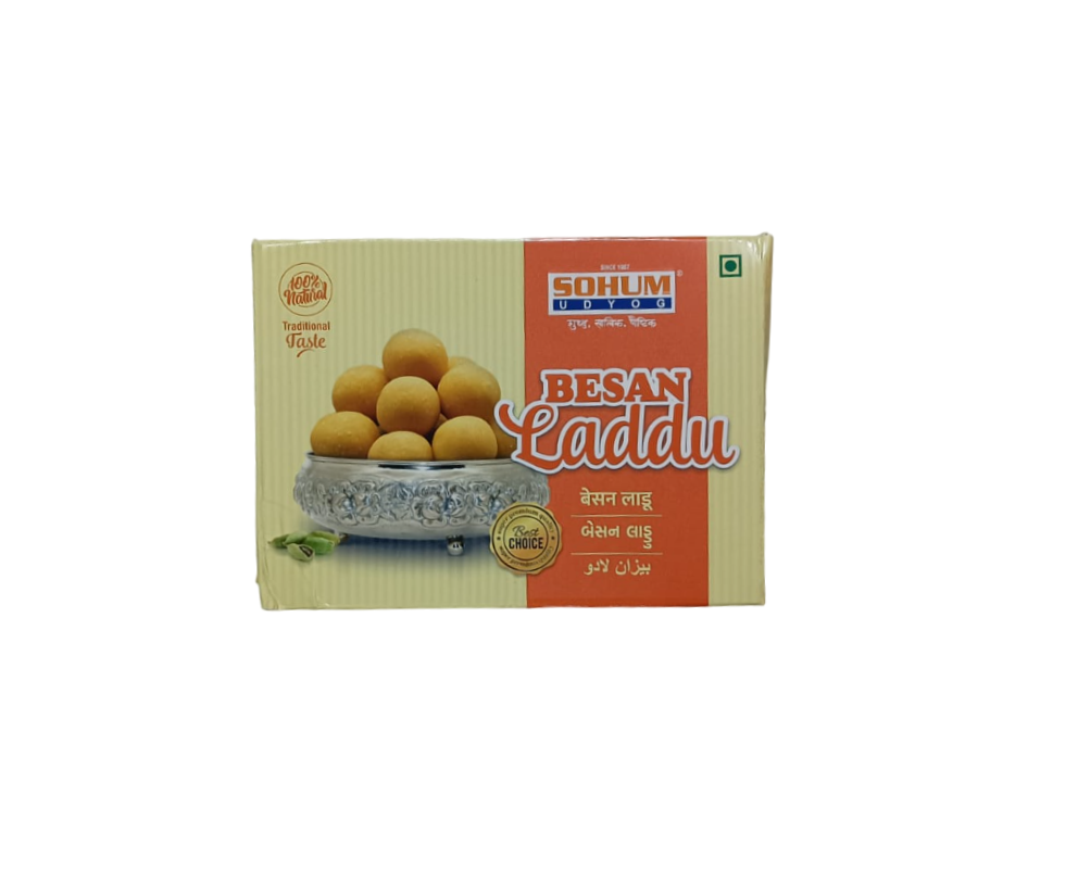 Sohum Besan Ladoo - Sweet Tradition in Every Bite (250g)