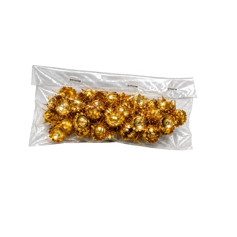 Pooja Flowers Gold Color - 1 Pack