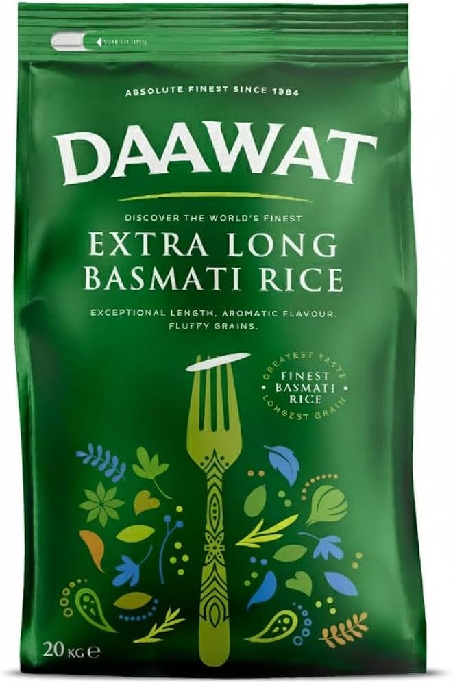 Daawat Extra Long Basmati Rice - 20kg