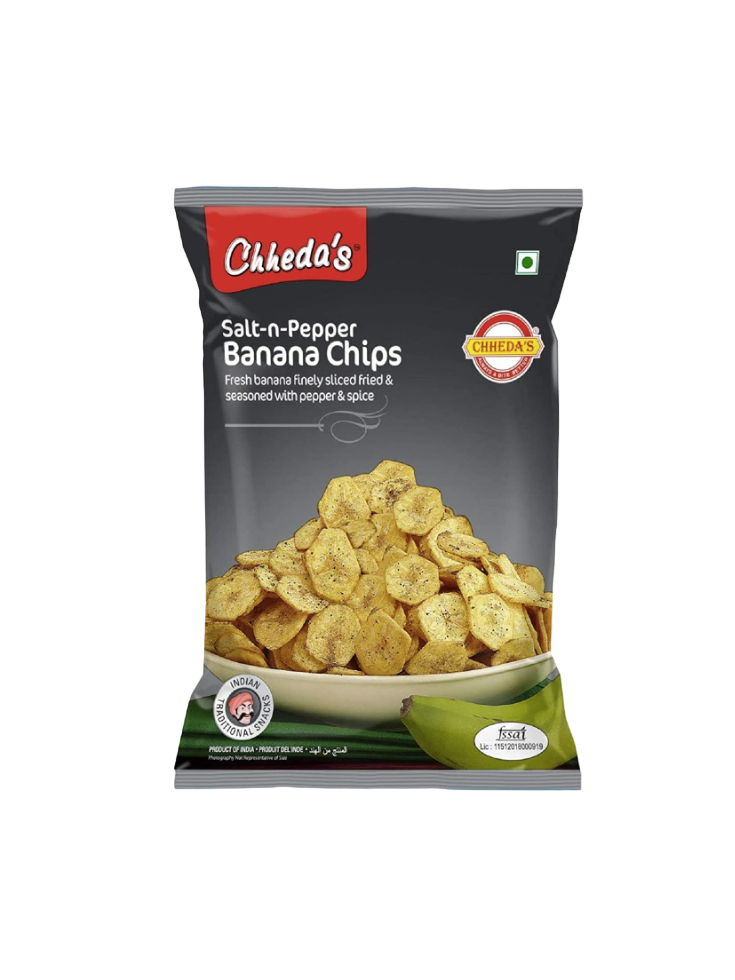 Chhedas - Banana - Chips - Salt  &  Black - pepper - 170g