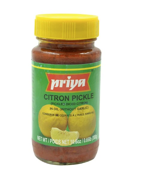 Priya - Citron W/O Garlic Pickle - 300g