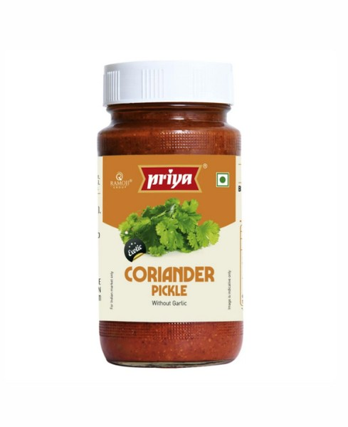 Priya - Coriander W/O garlic pickle - 300g