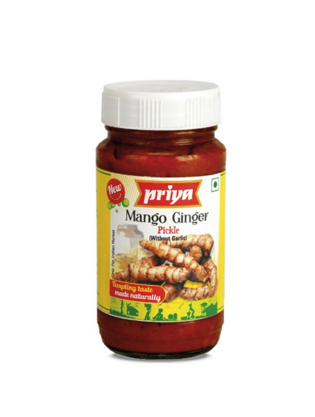 Priya - Mango Ginger  W/O garlic Pickle - 300g