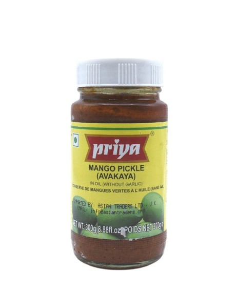 Priya- Mango (Avakaya) W/O Garlic pickle - 300g